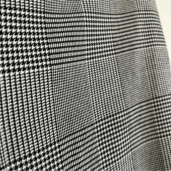 Worthington Black and White High Rise Glen Plaid Pull-On Pants Women’s Size 12 - Picture 5 of 13